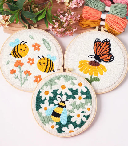 CraftHoop Buzz & Bloom Punch Needle Kit