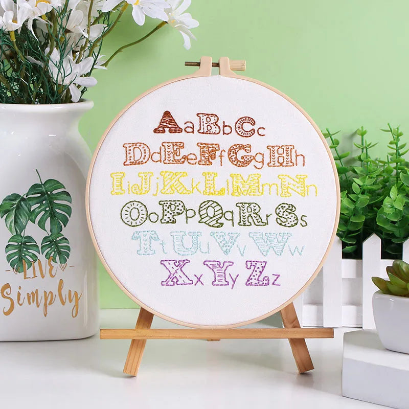 CraftHoop Beginner's Alphabet Embroidery Kit