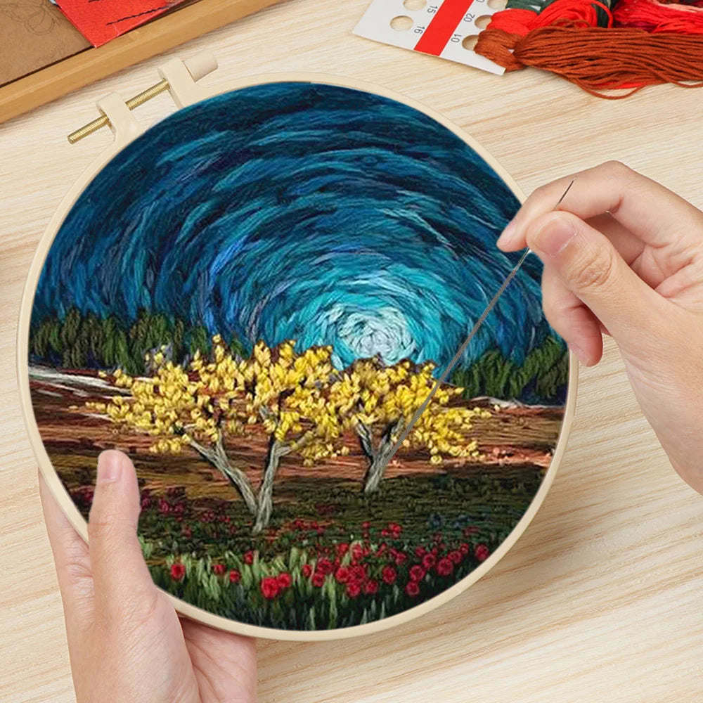 CraftHoop Landscape Embroidery Kit