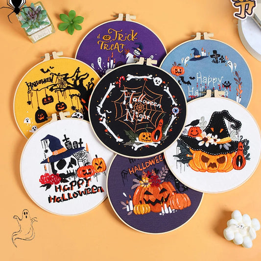 CraftHoop Halloween Magic Embroidery Kit
