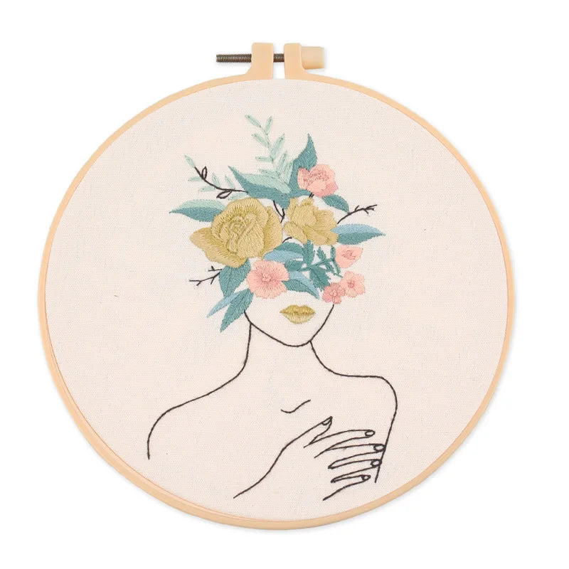 CraftHoop Floral Muse Embroidery Kit