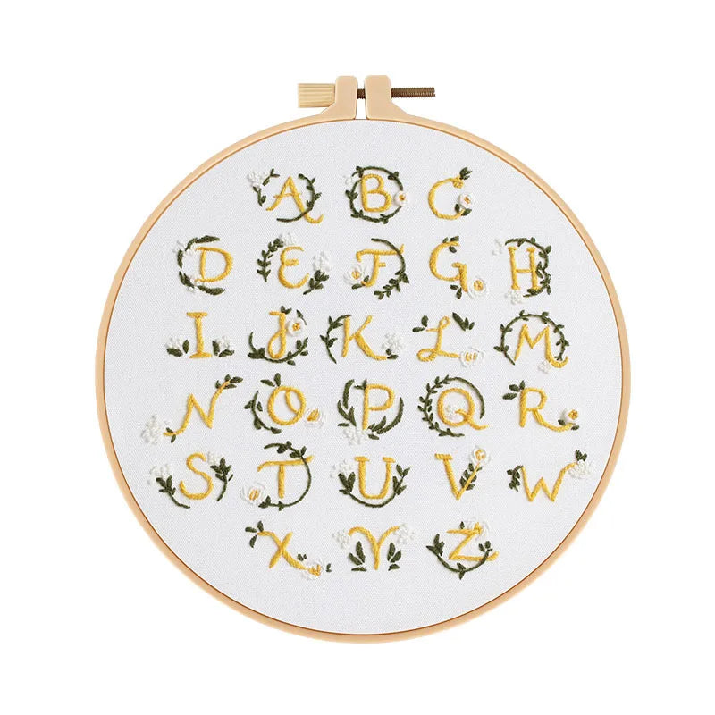 CraftHoop Beginner's Alphabet Embroidery Kit