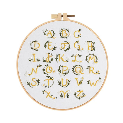 CraftHoop Beginner's Alphabet Embroidery Kit