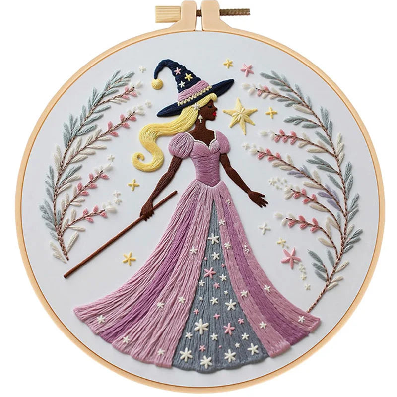 CraftHoop Enchanted Witches Embroidery Kit