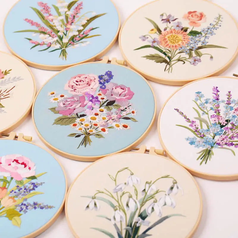 CraftHoop Blossom Collection Embroidery Kit