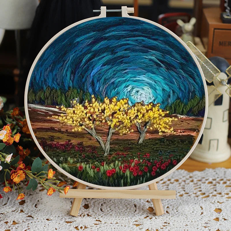 CraftHoop Landscape Embroidery Kit