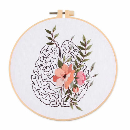 CraftHoop Floral Anatomy Embroidery Kit