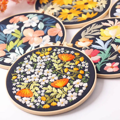 CraftHoop Botanical Glow Embroidery Kit