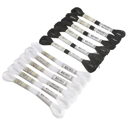 CraftHoop 12-Color Metallic Thread Bundle
