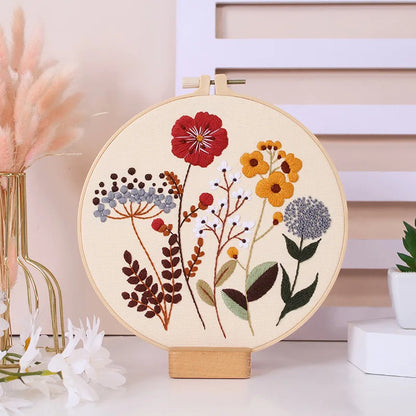CraftHoop 4-Piece Nature’s Palette Embroidery Set