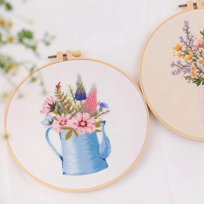 CraftHoop Garden Jars Embroidery Kit