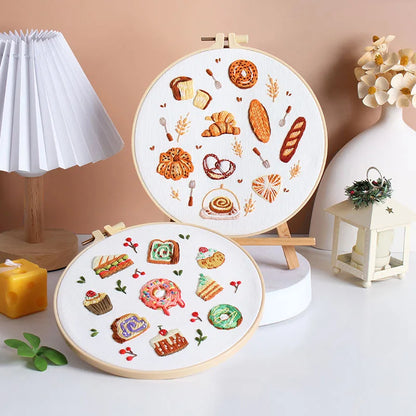 CraftHoop Food Art Embroidery Kit