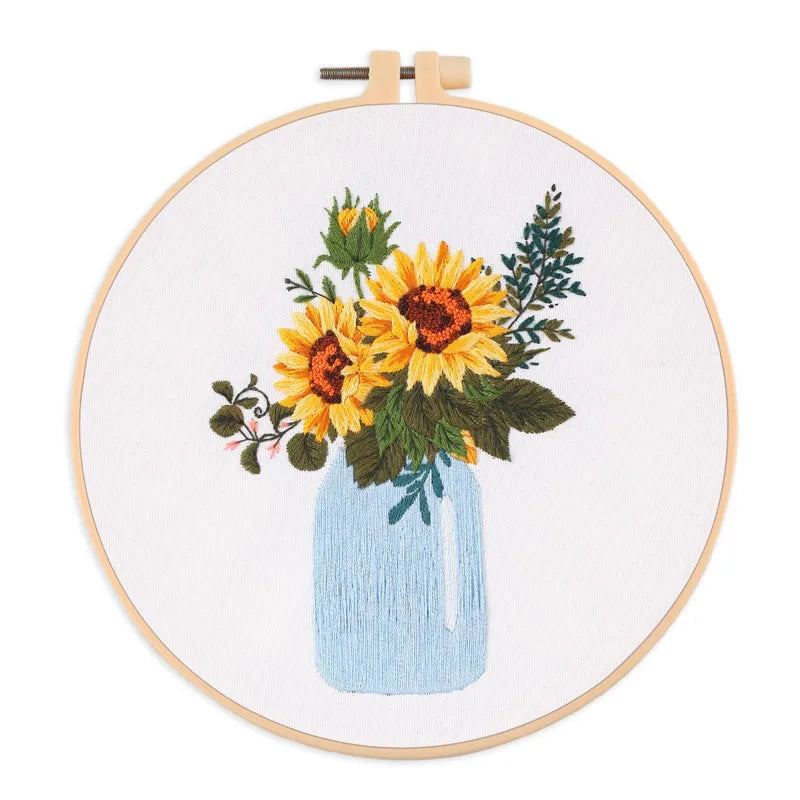 CraftHoop Garden Jars Embroidery Kit