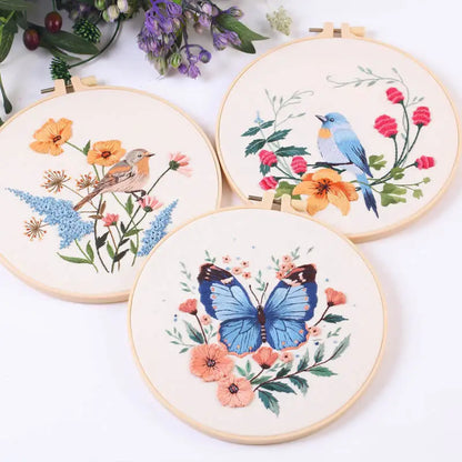 CraftHoop Birds & Blossoms Embroidery Kit
