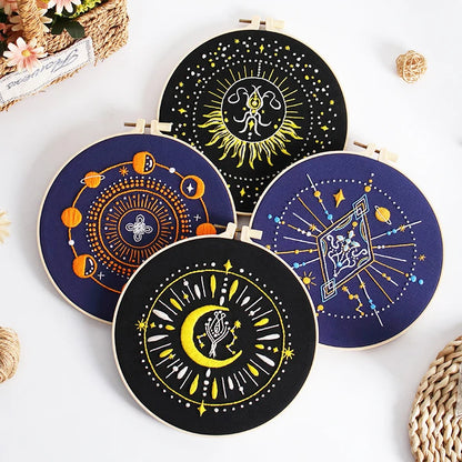 CraftHoop Tarot Symbols Embroidery Kit