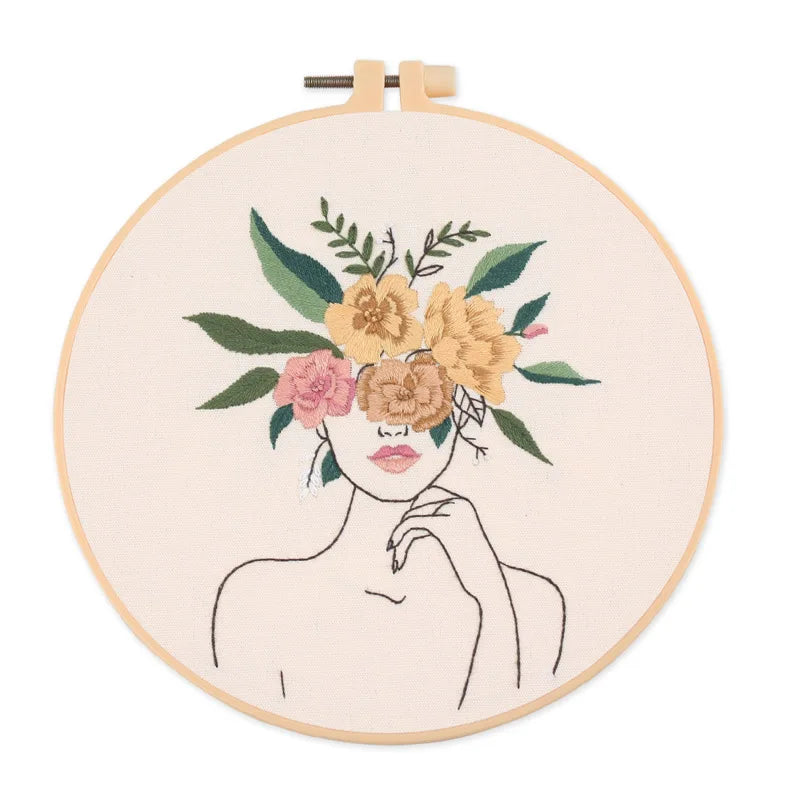 CraftHoop Floral Muse Embroidery Kit