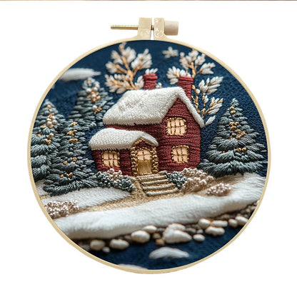 CraftHoop Winter Snowland Embroidery Kit