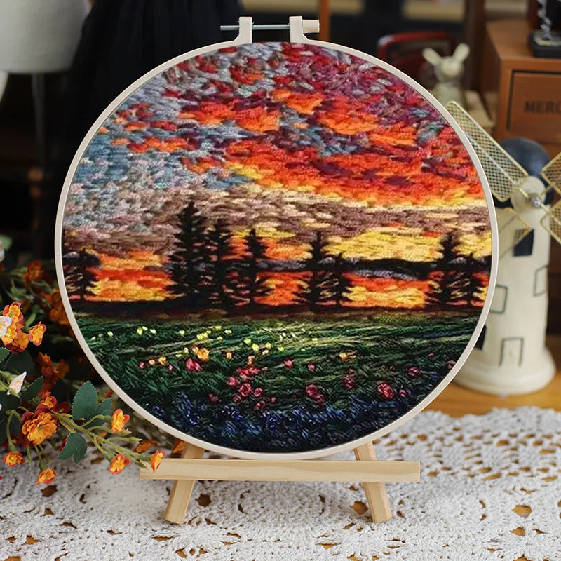 CraftHoop Landscape Embroidery Kit