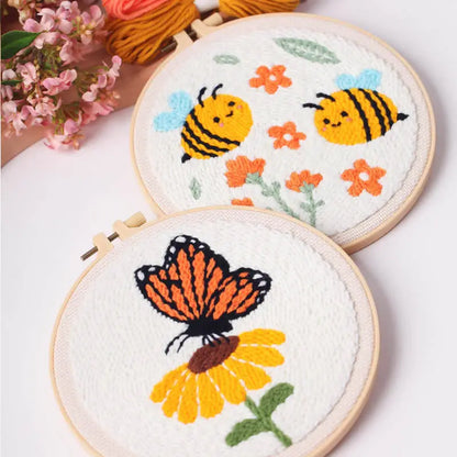 CraftHoop Buzz & Bloom Punch Needle Kit