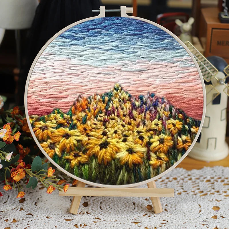 CraftHoop Landscape Embroidery Kit