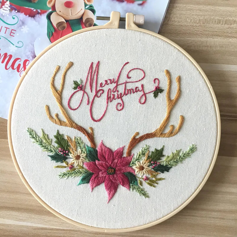 CraftHoop Christmas Charm Embroidery Kit