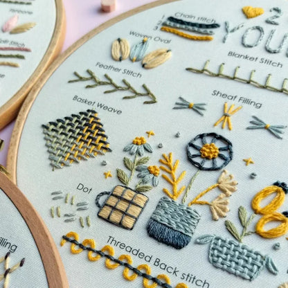 CraftHoop 'Love Yourself' Beginner Stitch Set