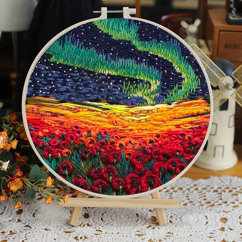 CraftHoop Landscape Embroidery Kit