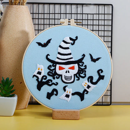 CraftHoop Haunted Fun Halloween Embroidery Kit