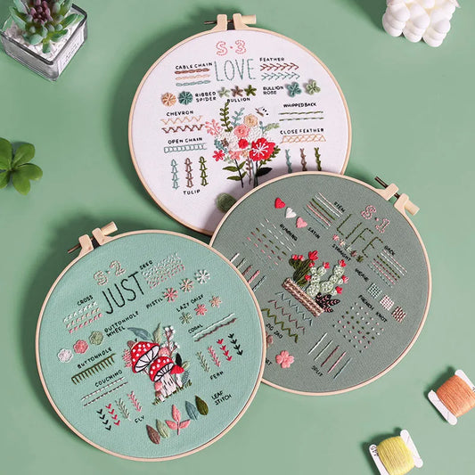 CraftHoop Beginner's 3-Piece Embroidery Set