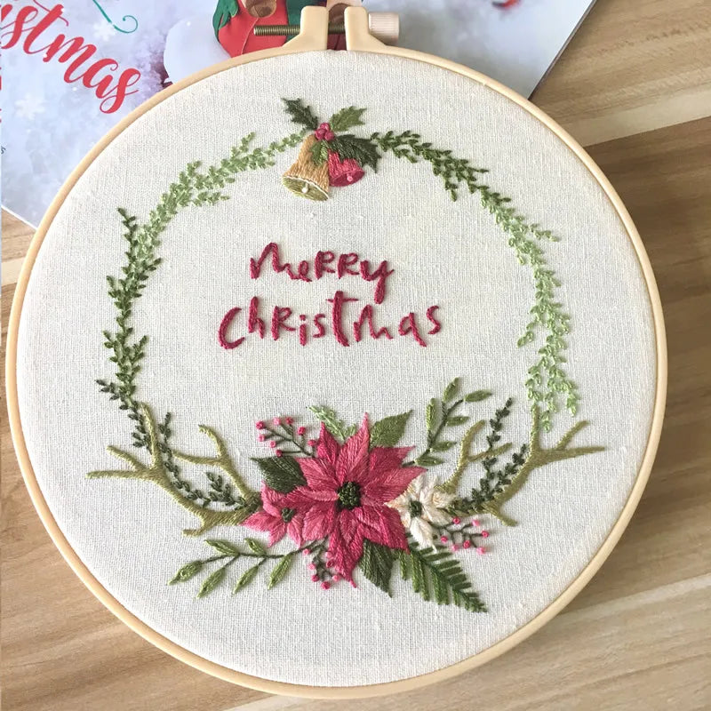 CraftHoop Christmas Charm Embroidery Kit