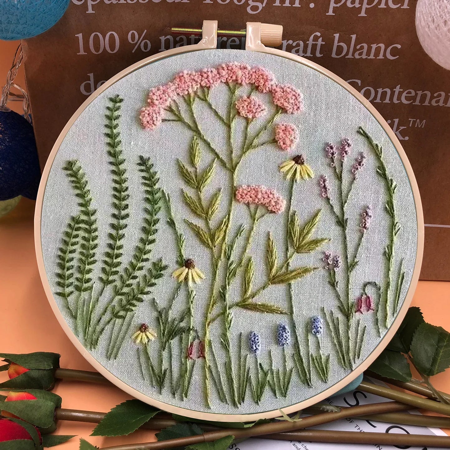 CraftHoop 3D Blossom Embroidery Kit