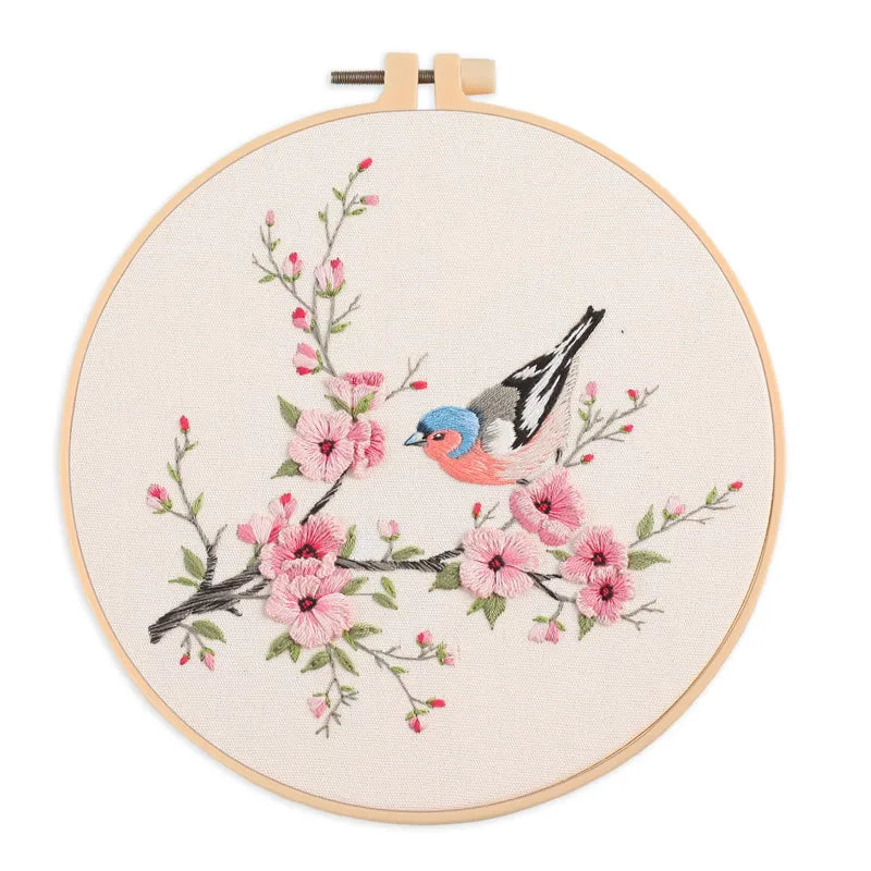 CraftHoop Birds & Blossoms Embroidery Kit