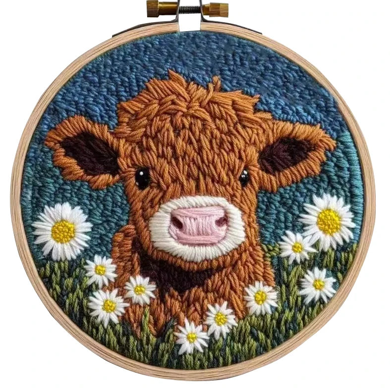 CraftHoop Farm Friends Punch Needle Kit