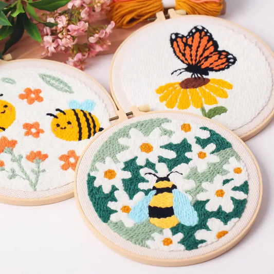 CraftHoop Buzz & Bloom Punch Needle Kit
