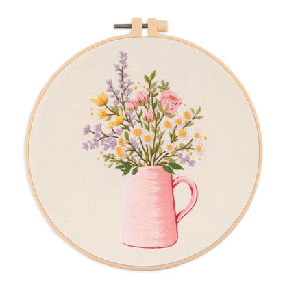 CraftHoop Garden Jars Embroidery Kit