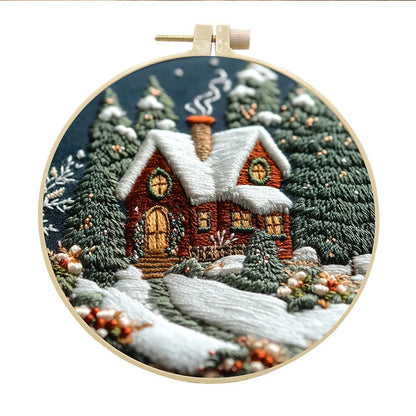 CraftHoop Winter Snowland Embroidery Kit