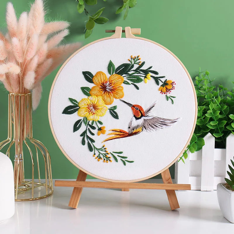 CraftHoop Hummingbird Dreams Embroidery Kit