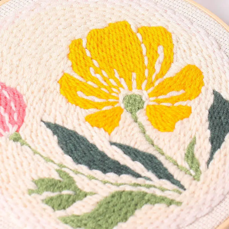CraftHoop Garden Joy Punch Needle Kit