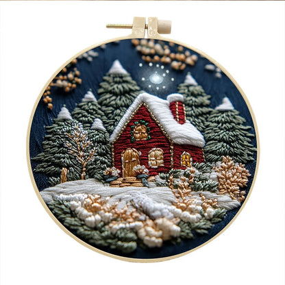 CraftHoop Winter Snowland Embroidery Kit