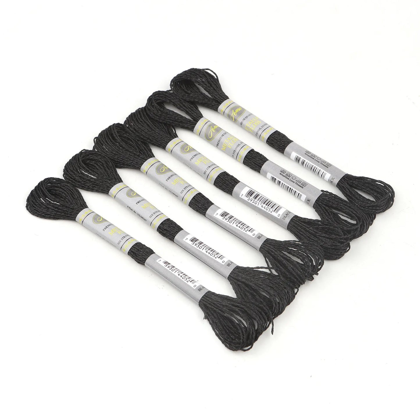 CraftHoop 12-Color Metallic Thread Bundle