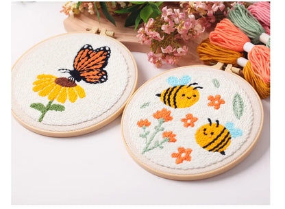 CraftHoop Buzz & Bloom Punch Needle Kit