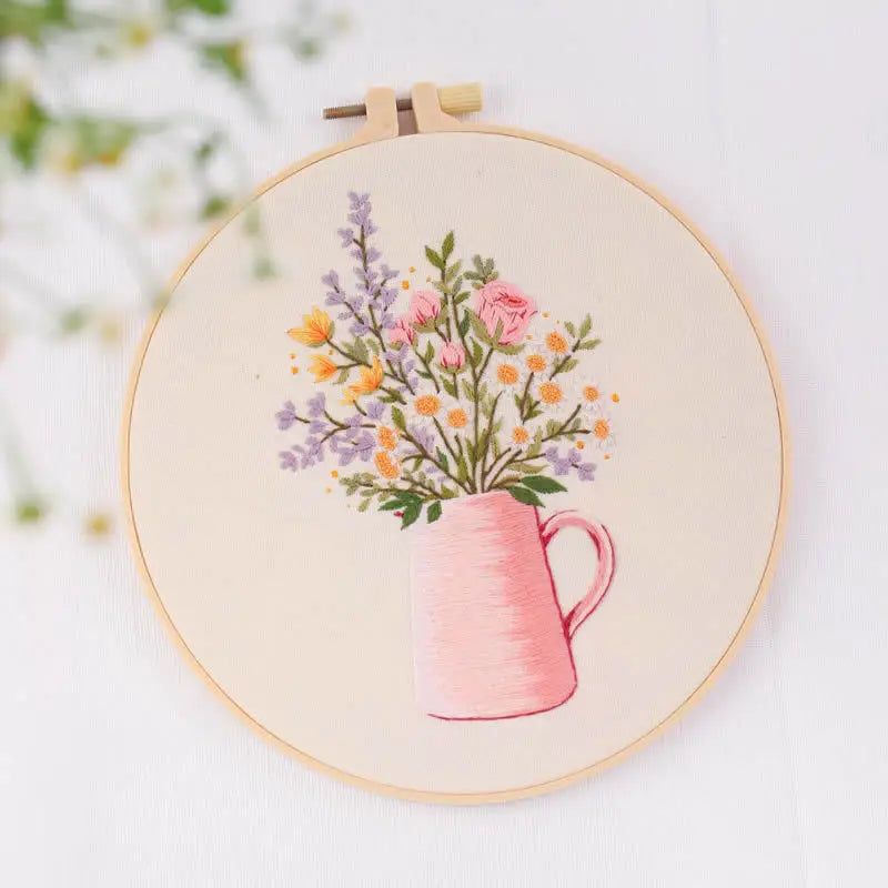 CraftHoop Garden Jars Embroidery Kit