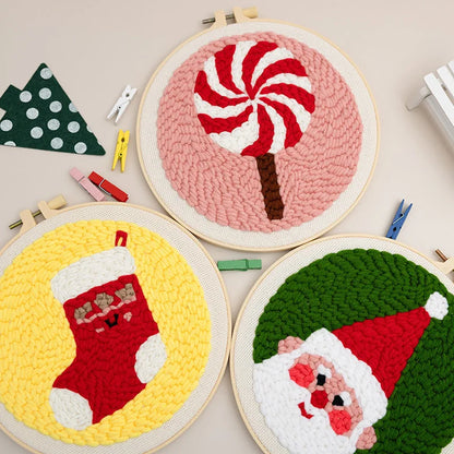 CraftHoop Christmas Cheer Punch Needle Kit