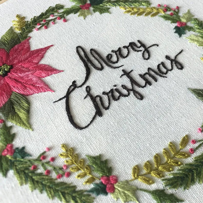 CraftHoop Christmas Charm Embroidery Kit
