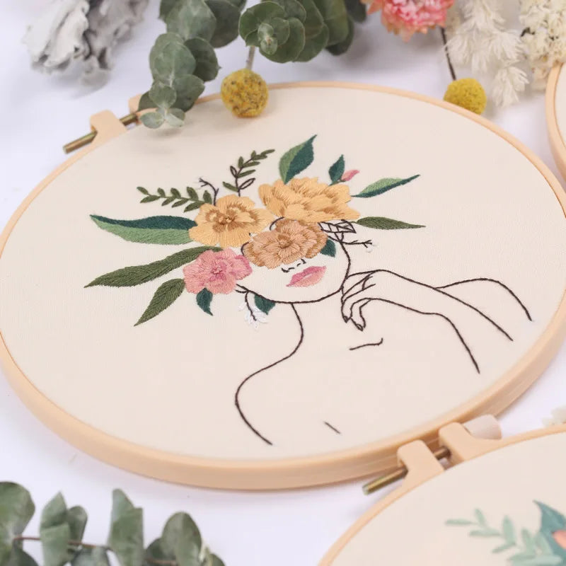 CraftHoop Floral Muse Embroidery Kit