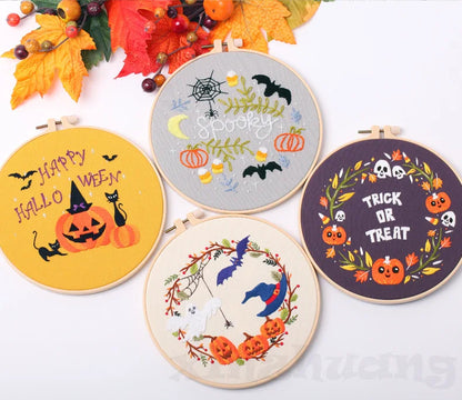 CraftHoop Halloween Spirit Embroidery Kit