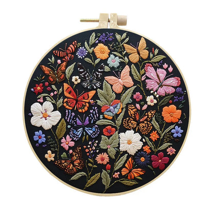 CraftHoop Butterfly Garden Embroidery Kit