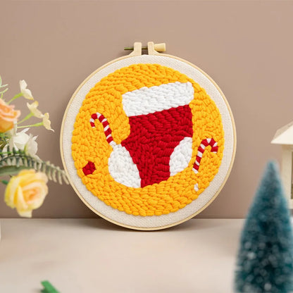 CraftHoop Christmas Cheer Punch Needle Kit