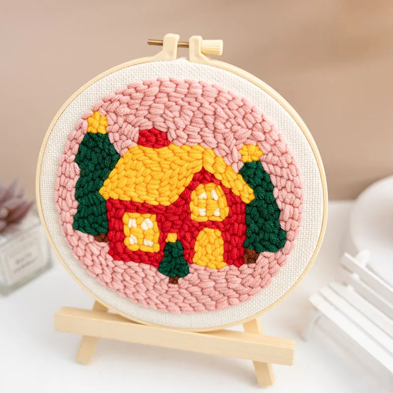 CraftHoop Christmas Cheer Punch Needle Kit
