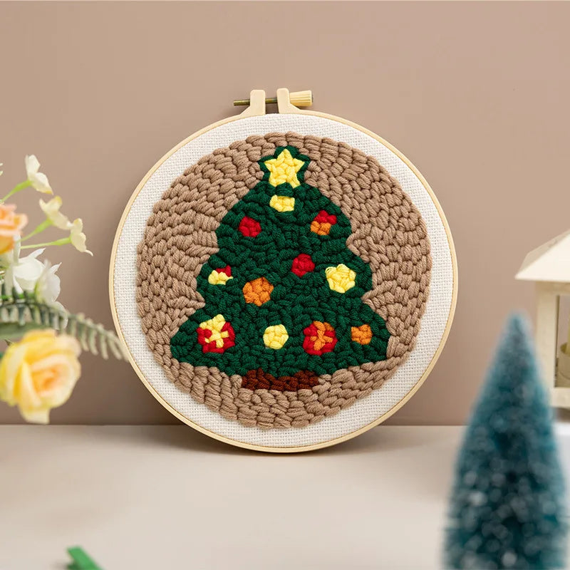 CraftHoop Christmas Cheer Punch Needle Kit